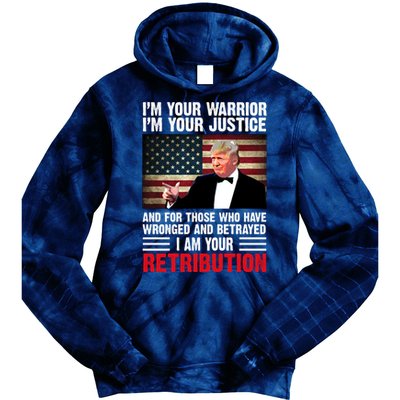 I Am Your Retribution Pro Donald Trump Usa Tie Dye Hoodie