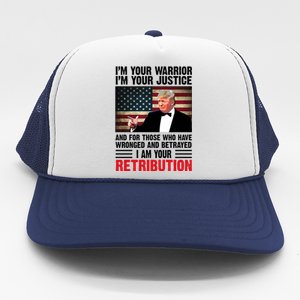 I Am Your Retribution Pro Donald Trump Usa Trucker Hat