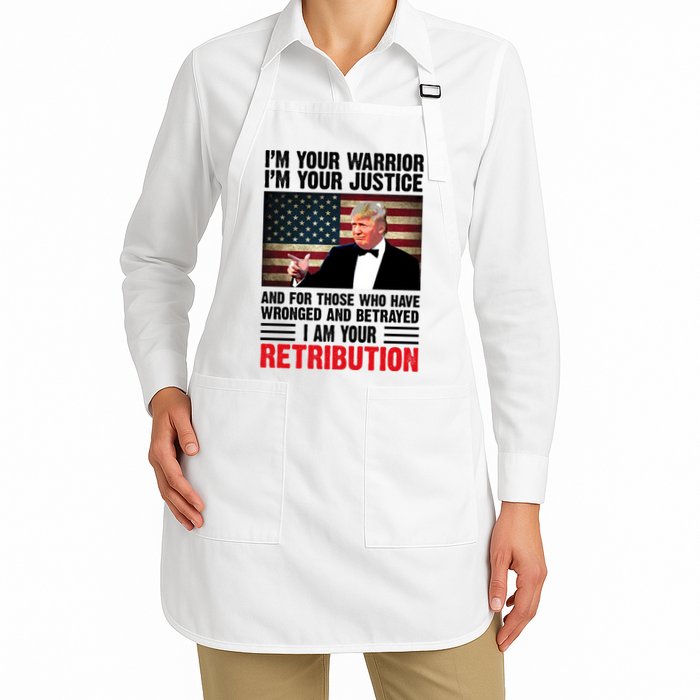 I Am Your Retribution Pro Donald Trump Usa Apron