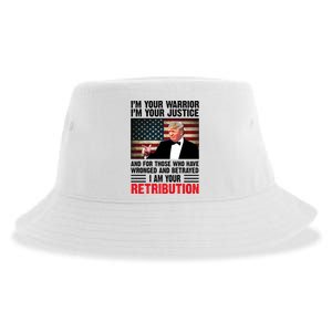 I Am Your Retribution Pro Donald Trump Usa Sustainable Bucket Hat