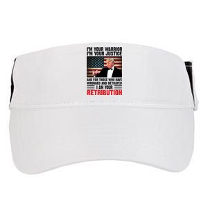 I Am Your Retribution Pro Donald Trump Usa Adult Drive Performance Visor