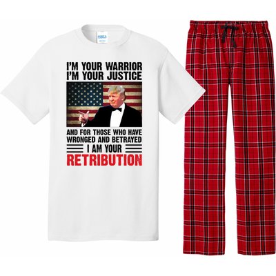 I Am Your Retribution Pro Donald Trump Usa Pajama Set