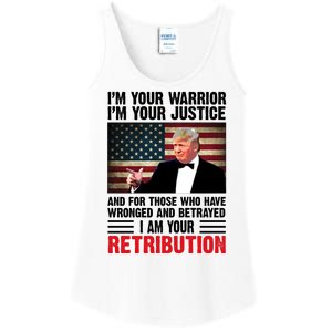 I Am Your Retribution Pro Donald Trump Usa Ladies Essential Tank