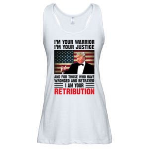 I Am Your Retribution Pro Donald Trump Usa Ladies Essential Flowy Tank