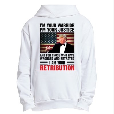 I Am Your Retribution Pro Donald Trump Usa Urban Pullover Hoodie