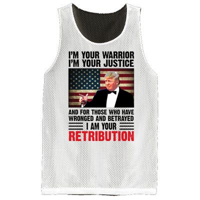 I Am Your Retribution Pro Donald Trump Usa Mesh Reversible Basketball Jersey Tank