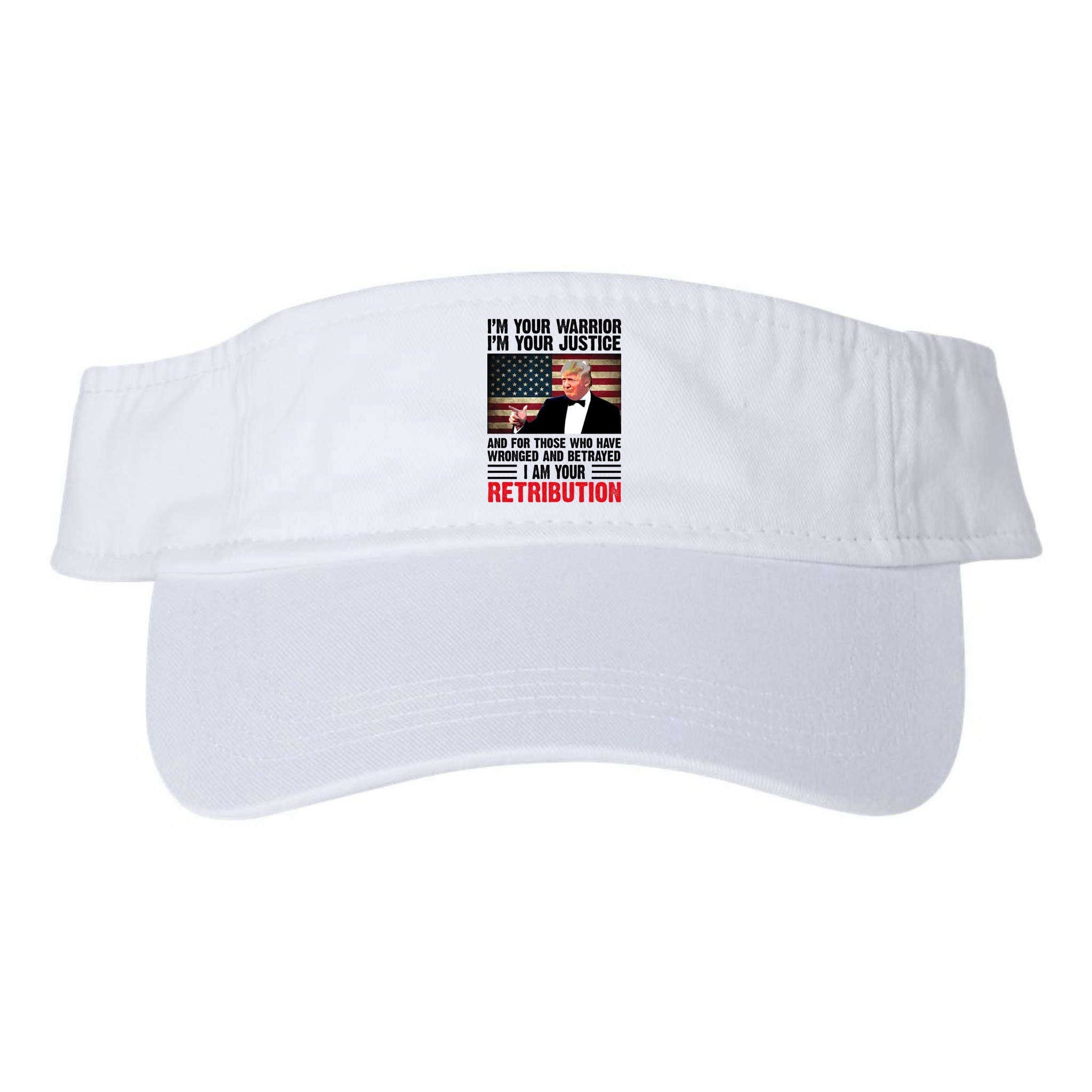 I Am Your Retribution Pro Donald Trump Usa Visor