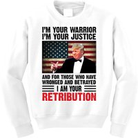 I Am Your Retribution Pro Donald Trump Usa Kids Sweatshirt