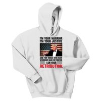 I Am Your Retribution Pro Donald Trump Usa Kids Hoodie