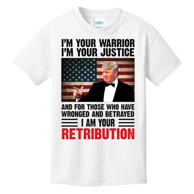 I Am Your Retribution Pro Donald Trump Usa Kids T-Shirt