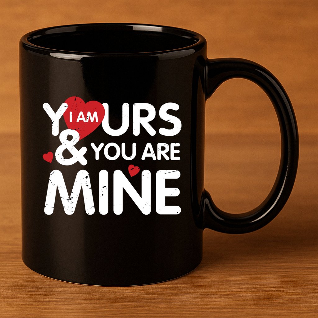 I Am Yours And You Are Mine Great Gift 11oz C Handle Ceramic Mug