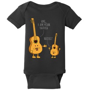 I Am Your Father Funny Ukulele Guitar Baby Bodysuit