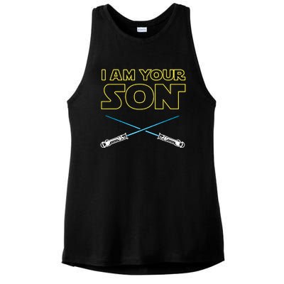 I Am Your Son Ladies PosiCharge Tri-Blend Wicking Tank