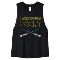 I Am Your Son Women's Racerback Cropped Tank