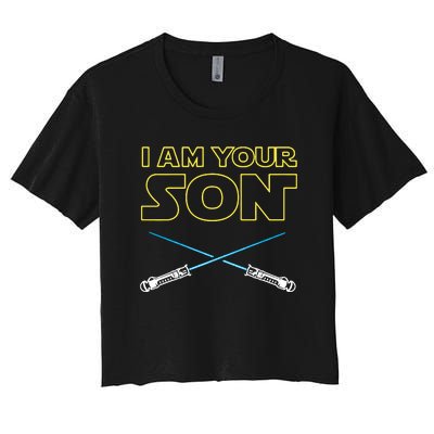 I Am Your Son Women's Crop Top Tee