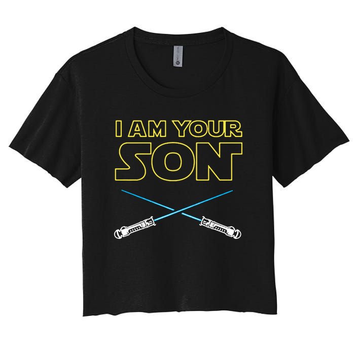 I Am Your Son Women's Crop Top Tee