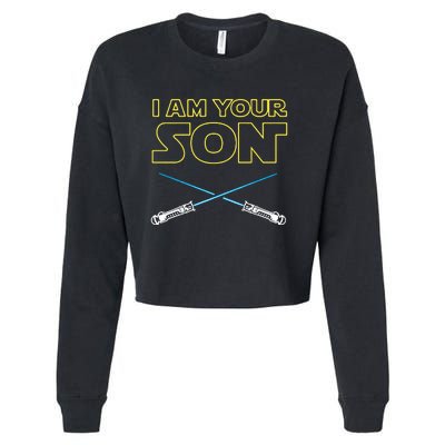 I Am Your Son Cropped Pullover Crew