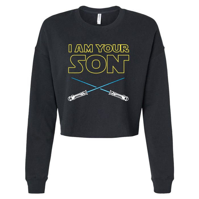 I Am Your Son Cropped Pullover Crew