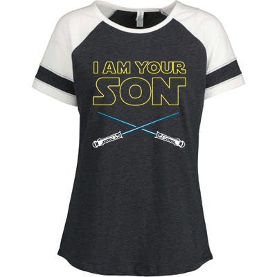 I Am Your Son Enza Ladies Jersey Colorblock Tee