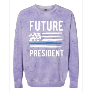 I Am Your Future President Colorblast Crewneck Sweatshirt