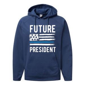 I Am Your Future President Performance Fleece Hoodie