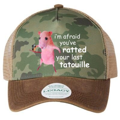 Im Afraid Youve Ratted Your Last Tatouille Funny Legacy Tie Dye Trucker Hat