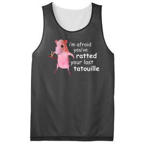 Im Afraid Youve Ratted Your Last Tatouille Funny Mesh Reversible Basketball Jersey Tank