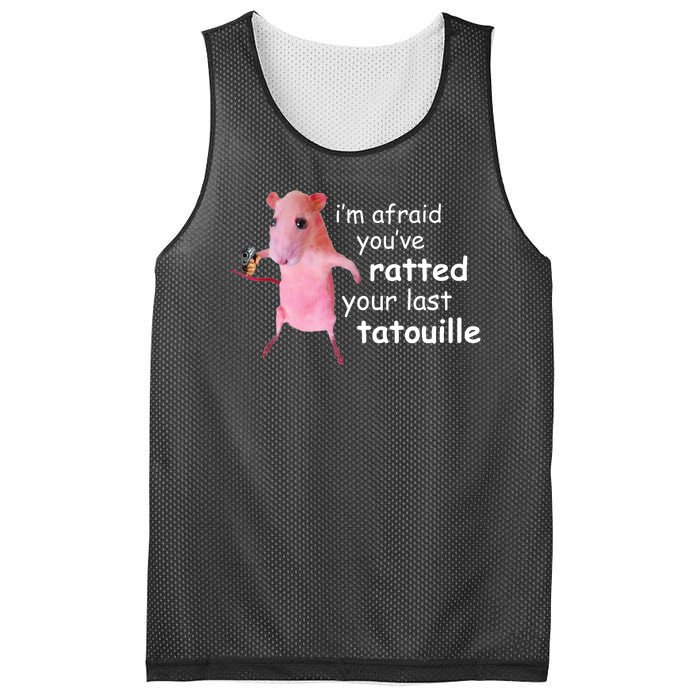 Im Afraid Youve Ratted Your Last Tatouille Funny Mesh Reversible Basketball Jersey Tank