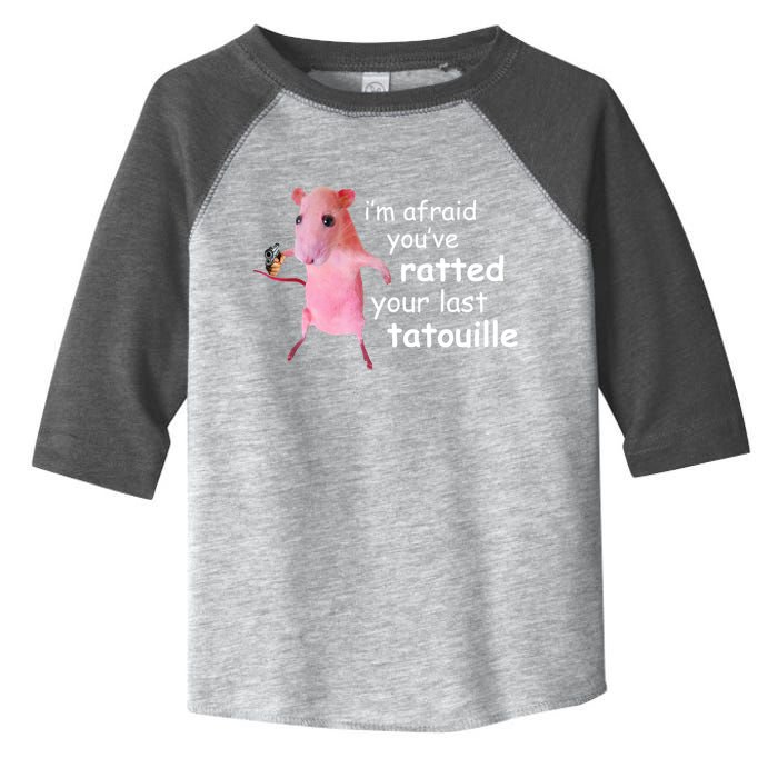 Im Afraid Youve Ratted Your Last Tatouille Funny Toddler Fine Jersey T-Shirt