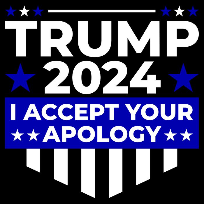 I Accept Your Apology 2024 Trump 2024 Wool Snapback Cap