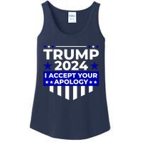 I Accept Your Apology 2024 Trump 2024 Ladies Essential Tank