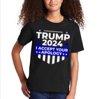 I Accept Your Apology 2024 Trump 2024 Kids T-Shirt