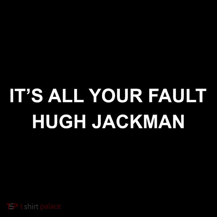 ItS All Your Fault Hugh Jackman Pom Pom 12in Knit Beanie