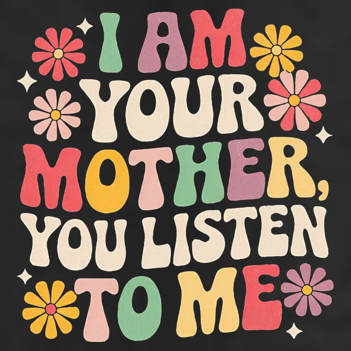 I Am Your Mother You Listen To Me MotherS Day Golf Towel