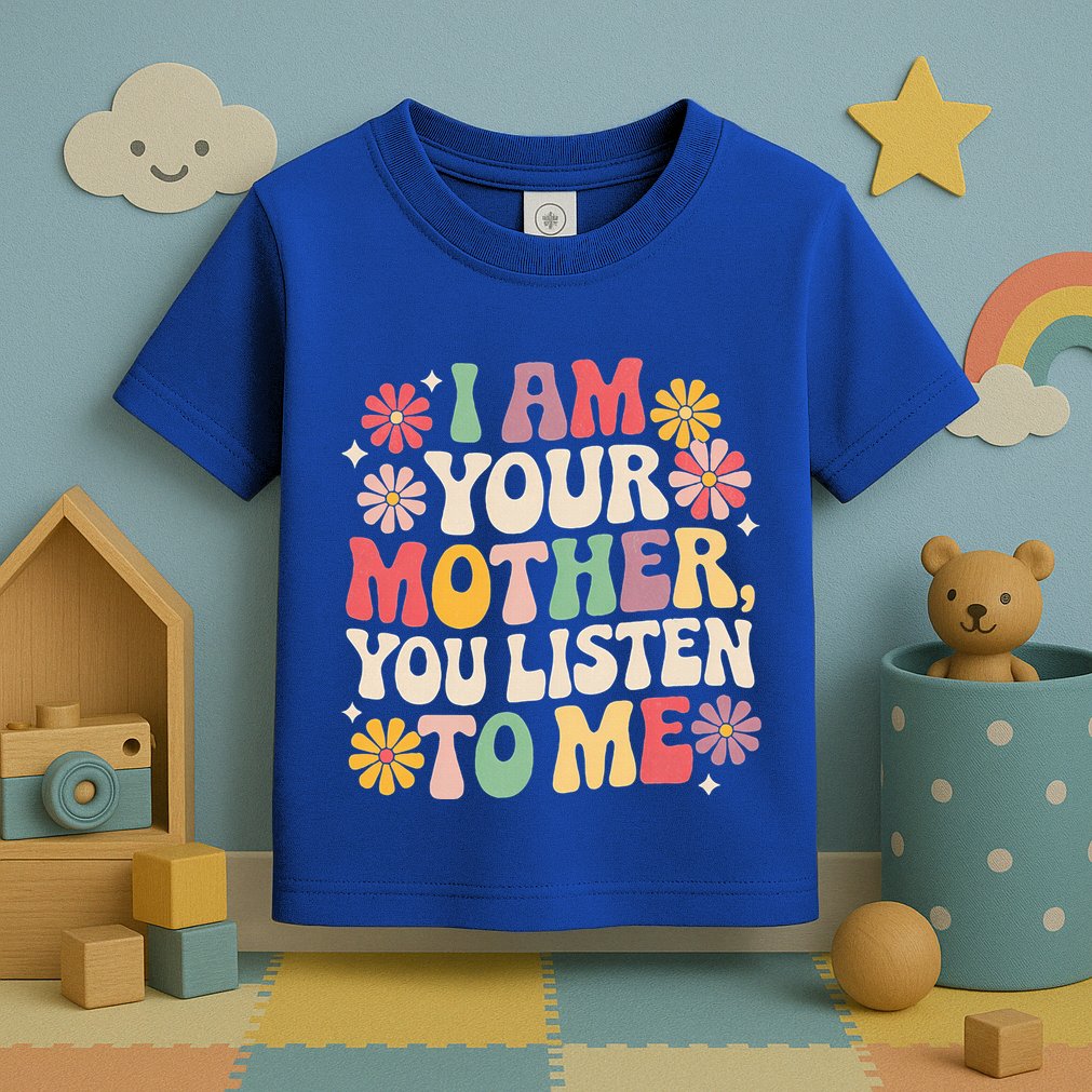 I Am Your Mother You Listen To Me MotherS Day Toddler T-Shirt