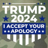 I Accept Your Apology 2024 Political Statement Legacy Tie Dye Trucker Hat