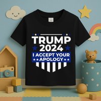 I Accept Your Apology 2024 Political Statement Toddler T-Shirt