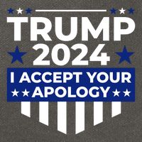I Accept Your Apology 2024 Political Statement Cotton Canvas Backpack