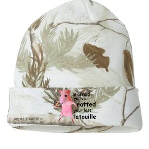 Im Afraid Youve Ratted Your Last Tatouille Funny Pink Rat Kati Licensed 12" Camo Beanie