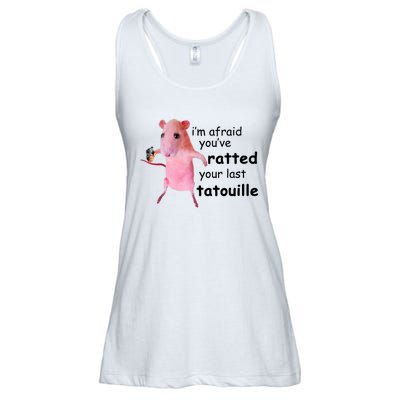 Im Afraid Youve Ratted Your Last Tatouille Funny Pink Rat Ladies Essential Flowy Tank