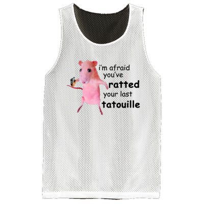 Im Afraid Youve Ratted Your Last Tatouille Funny Pink Rat Mesh Reversible Basketball Jersey Tank