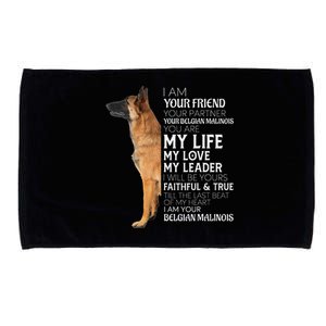 I Am Your Friend Your Partner Your Belgian Malinois Mom Dad Microfiber Hand Towel