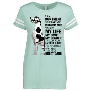 I Am Your Friend Your Partner Your Great Dane Enza Ladies Jersey Football T-Shirt