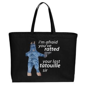 IM Afraid YouVe Ratted Your Last Tatouille Sir Funny Meme Cotton Canvas Jumbo Tote