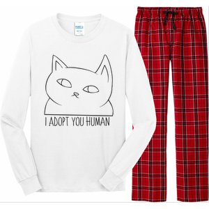 I Adopt You Human Long Sleeve Pajama Set