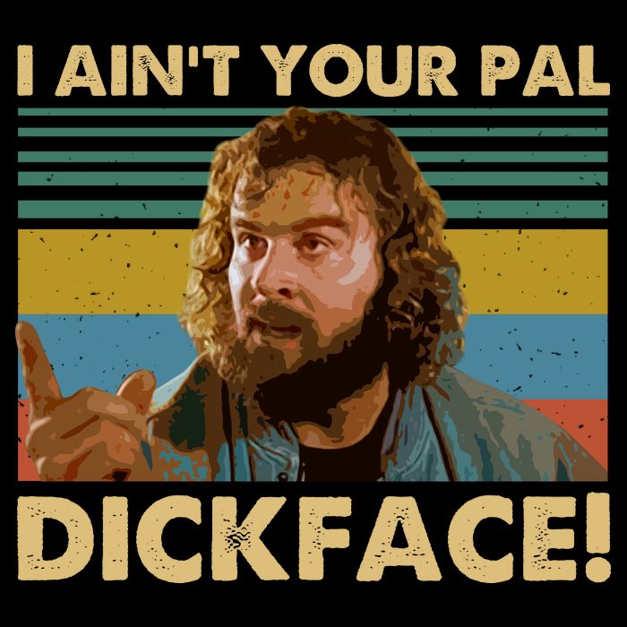 I AinT Your Pal Dickface Vintage Flat Bill Trucker Hat