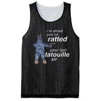 Im Afraid Youve Ratted Your Last Tatouille Sir Mesh Reversible Basketball Jersey Tank