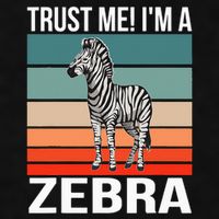 I'm a Zebra Halloween Safari Zoo Zebra Ladies PosiCharge Tri-Blend Wicking Tank
