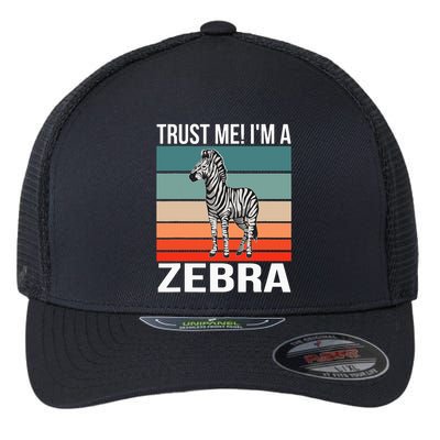 I'm a Zebra Halloween Safari Zoo Zebra Flexfit Unipanel Trucker Cap