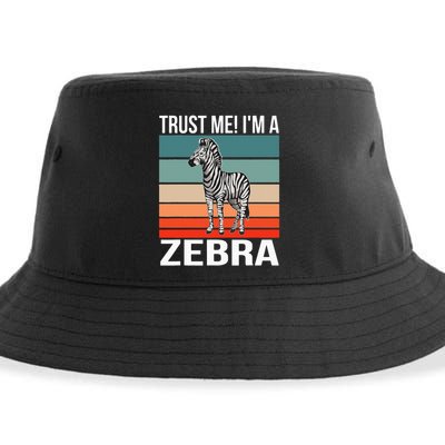 I'm a Zebra Halloween Safari Zoo Zebra Sustainable Bucket Hat